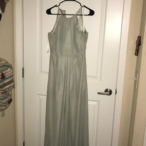 Mint green bridesmaid dress